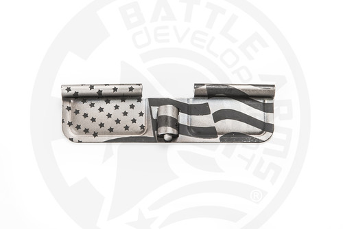 BATTLEARMS Custom Design Engraved Ejection Port Cover - Waving American Flag