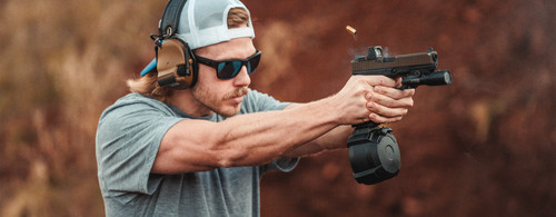 Magpul MAG1033-BLK PMAG D-50 GL9 Black Drum 50rd for 9mm Luger FOR Glock Double Stack Variants Magpul MAG1033-BLK PMAG D-50 GL9 Black Drum 50rd for 9mm Luger FOR Glock Double Stack Variants
