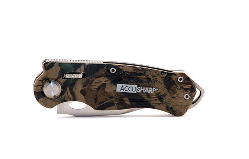 Accusharp Folding Sports Knife, Camo