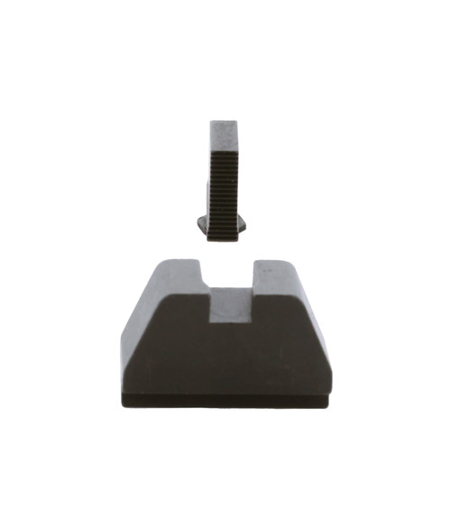 Ameriglo GL-524 4XL Tall Optic Compatible Sight Set for Glock - Suppressor Height, Serrated .385" Front, Flat Black .480" Rear, Fits All Glocks Ameriglo GL-524 4XL Tall Optic Compatible Sight Set for Glock - Suppressor Height, Serrated .385" Front, Flat Black .480" Rear, Fits All Glocks