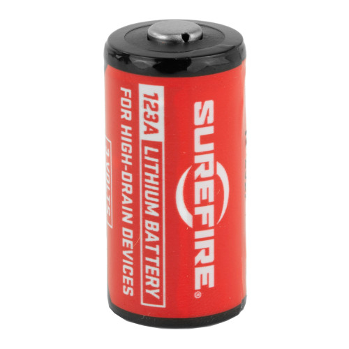Surefire CR123A Lithium Battery - 12 Pack, Red Surefire CR123A Lithium Battery - 12 Pack, Red