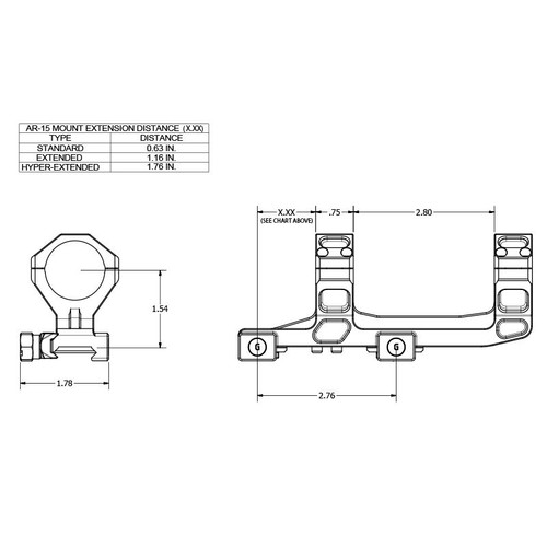 Geissele Automatics Super Precision AR-15 Scope Mount 30mm DDC - 05-404S