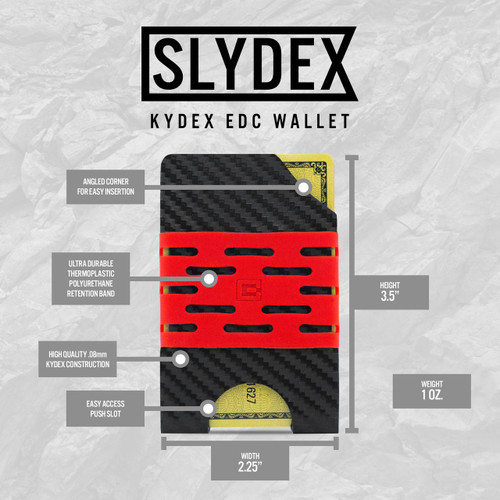 Clip & Carry SLYDEX - Kydex Minimalist EDC Wallet Clip & Carry SLYDEX - Kydex Minimalist EDC Wallet