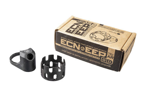 Strike Industries Enhanced Castle Nut w/ QD - Fits AR-15, Black Strike Industries Enhanced Castle Nut w/ QD - Fits AR-15, Black