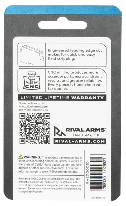 Rival Arms Extended Slide Lock for Glock® Models - Gen 3 & 4 Rival Arms Extended Slide Lock for Glock® Models - Gen 3 & 4