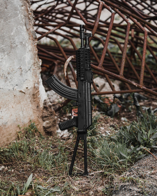 Doublestar Ace Triangle Skeleton Stock -  AK47 Triangle Stock, Aluminum, Anodized Finish, Black