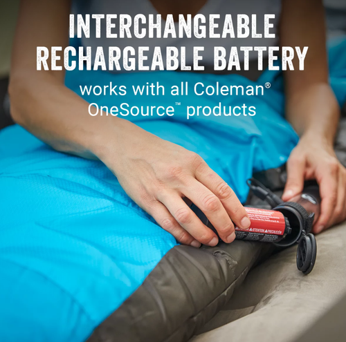 Coleman OneSource™ Heated Sleeping Bag & Rechargeable Battery Coleman OneSource™ Heated Sleeping Bag & Rechargeable Battery