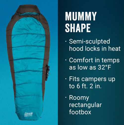 Coleman OneSource™ Heated Sleeping Bag & Rechargeable Battery Coleman OneSource™ Heated Sleeping Bag & Rechargeable Battery