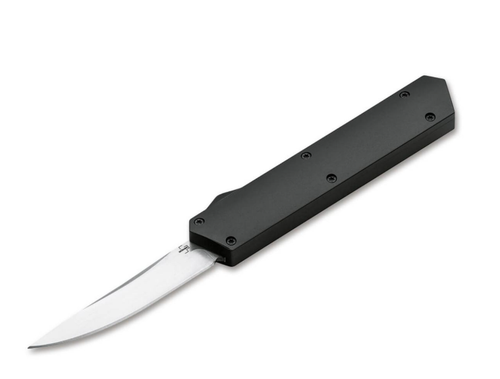 Boker Plus Kwaiken OTF Black Automatic Knife - Satin D2 Steel - 06EX551