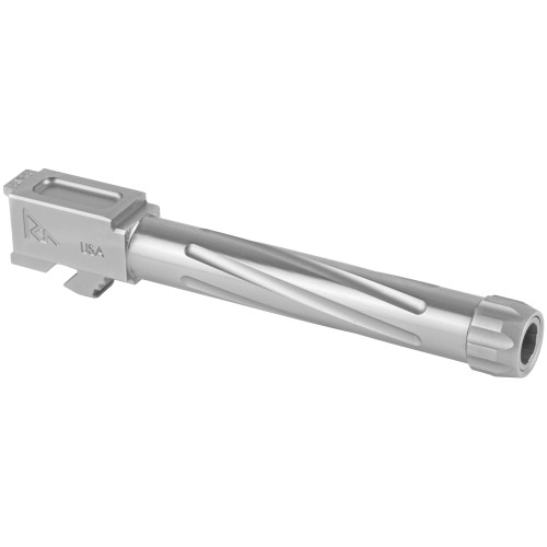 Rival Arms Glock 17 Gen5 Match Grade Drop-In Barrel - V1, Threaded, 9MM, 1:10 Twist, CNC Machined 416R Stainless Steel Billet Rival Arms Glock 17 Gen5 Match Grade Drop-In Barrel - V1, Threaded, 9MM, 1:10 Twist, CNC Machined 416R Stainless Steel Billet
