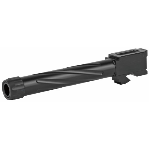 Rival Arms Match Grade Drop-In Threaded Barrel For Gen 3/4 Glock 17 - 9MM, 1:10" twist, Black PVD Finish