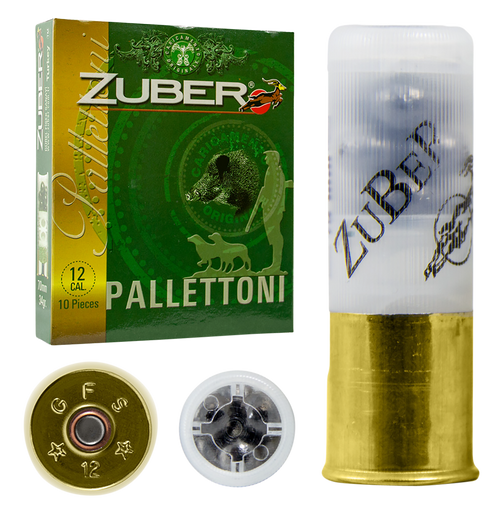 Zuber Premium Buckshot 12 Gauge 2.75" 1 1/5 oz 9 Pellet 00 Buck Shot - 10 Bx/ 30 Cs