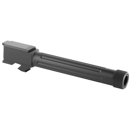 Lone Wolf AlphaWolf Glock 17 9MM Barrel - Nitride Finish, Threaded/Fluted, 416R Stainless Steel, 1/2x28 TPI, Includes Thread Protector, Lone Wolf AlphaWolf Glock 17 9MM Barrel - Nitride Finish, Threaded/Fluted, 416R Stainless Steel, 1/2x28 TPI, Includes Thread Protector,