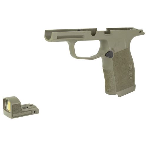 Sig Sauer OD Green 365XL Grip Module w/ ROMEO ZERO Reflex Sight - 1X22mm, 6 MOA Red Dot, Fits Sig P365XL with or without Manual Safety Sig Sauer OD Green 365XL Grip Module w/ ROMEO ZERO Reflex Sight - 1X22mm, 6 MOA Red Dot, Fits Sig P365XL with or without Manual Safety