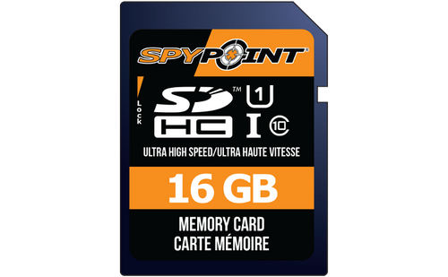 SPYPOINT 16GB SD CARD Memory Card - SDHD, UHS-1, 16Gb