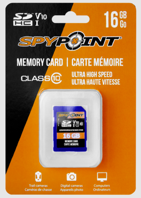 SPYPOINT 16GB SD CARD Memory Card - SDHD, UHS-1, 16Gb SPYPOINT 16GB SD CARD Memory Card - SDHD, UHS-1, 16Gb