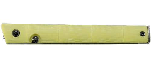 CRKT CEO Bamboo Gentleman's Folding Knife - 3.11" Black Stonewashed Plain Blade, Yellow GRN Handles CRKT CEO Bamboo Gentleman's Folding Knife - 3.11" Black Stonewashed Plain Blade, Yellow GRN Handles