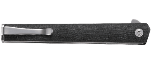 CRKT CEO Flipper Gentleman's Folding Knife - 3.352" Satin Plain Blade, Black GRN Handles CRKT CEO Flipper Gentleman's Folding Knife - 3.352" Satin Plain Blade, Black GRN Handles