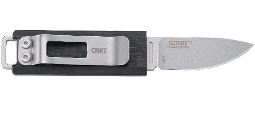 CRKT 2425 Scribe Pocket Fixed Blade Knife - 1.74" Stonewashed Drop Point, Glass-Reinforced Nylon Handle and Sheath with Clip CRKT 2425 Scribe Pocket Fixed Blade Knife - 1.74" Stonewashed Drop Point, Glass-Reinforced Nylon Handle and Sheath with Clip