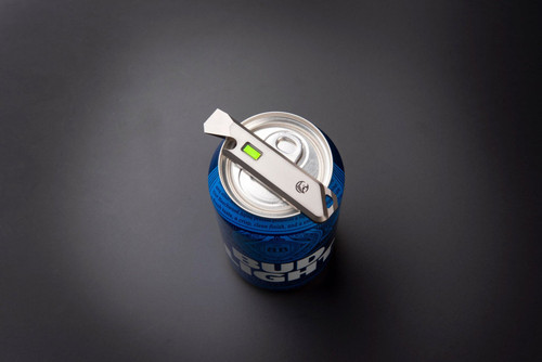 Glow Rhino Tritium Pry Bar - Titanium with Green Tritium Glow Rhino Tritium Pry Bar - Titanium with Green Tritium