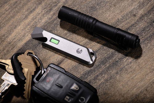 Glow Rhino Tritium Pry Bar - Titanium with Green Tritium Glow Rhino Tritium Pry Bar - Titanium with Green Tritium