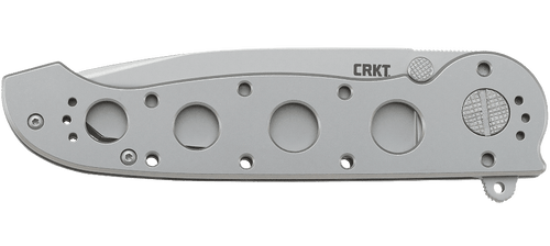 CRKT M16-04SS Carson Frame Lock Flipper Knife - 3.89" 12C27 Bead Blast Tanto Blade, Stainless Steel Handles CRKT M16-04SS Carson Frame Lock Flipper Knife - 3.89" 12C27 Bead Blast Tanto Blade, Stainless Steel Handles