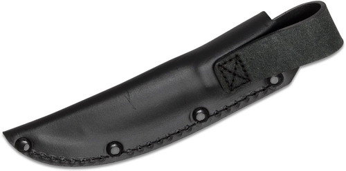 Spyderco Bow River Fixed Blade Knife - 4.4" 8Cr13MoV Blade, Black/Gray G10 Handles, Leather Sheath Spyderco Bow River Fixed Blade Knife - 4.4" 8Cr13MoV Blade, Black/Gray G10 Handles, Leather Sheath