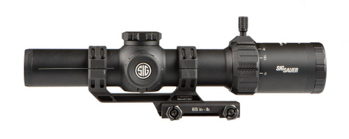 Sig Sauer TANGO-MSR 1-10X28mm Rifle Scope - Second Focal Plane, 34mm Maintube, MSR-BDC10 Illuminated MOA Reticle, Black, Includes ALPHA-MSR Cantilvered Mount Sig Sauer TANGO-MSR 1-10X28mm Rifle Scope - Second Focal Plane, 34mm Maintube, MSR-BDC10 Illuminated MOA Reticle, Black, Includes ALPHA-MSR Cantilvered Mount