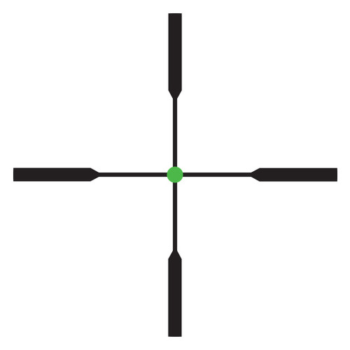 Trijicon AccuPoint 1-6x24mm Riflescope - Standard Duplex Crosshair with Green Dot - 30mm Tube, Matte Black, Capped Adjusters Trijicon AccuPoint 1-6x24mm Riflescope - Standard Duplex Crosshair with Green Dot - 30mm Tube, Matte Black, Capped Adjusters