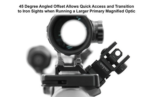 UTG Accu-Sync 45 Degree Offset Flip-up Sight - Combo MT-945/MT-745 UTG Accu-Sync 45 Degree Offset Flip-up Sight - Combo MT-945/MT-745