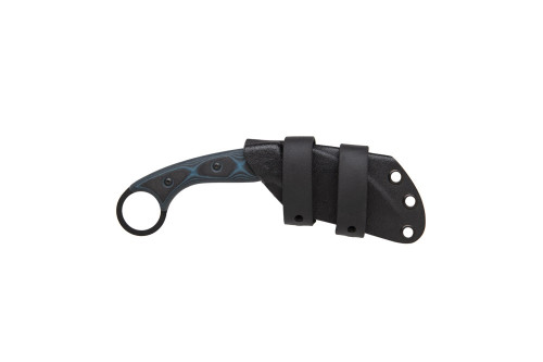 TOPS Knives Devil's Claw 2 Fixed Karambit - 3.13" Black 1095 Hawkbill Blade, Blue/Black G10 Handles TOPS Knives Devil's Claw 2 Fixed Karambit - 3.13" Black 1095 Hawkbill Blade, Blue/Black G10 Handles