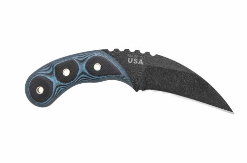 TOPS Knives Devil's Claw - 3" 1095 Karambit Blade, Blue and Black G10 Handles - DEVCL-01 TOPS Knives Devil's Claw - 3" 1095 Karambit Blade, Blue and Black G10 Handles - DEVCL-01