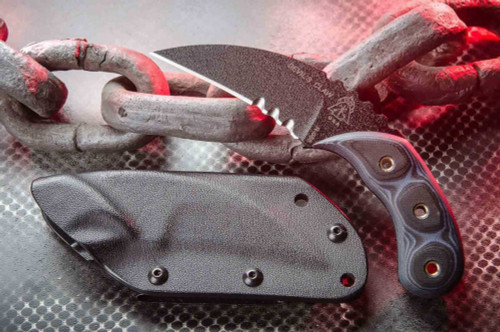 TOPS Knives Devil's Claw - 3" 1095 Karambit Blade, Blue and Black G10 Handles - DEVCL-01 TOPS Knives Devil's Claw - 3" 1095 Karambit Blade, Blue and Black G10 Handles - DEVCL-01