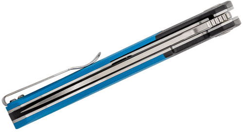Bestech Knives Swordfish Flipper Knife - 4" D2 Satin Blade, Blue and Black G10 Handles Bestech Knives Swordfish Flipper Knife - 4" D2 Satin Blade, Blue and Black G10 Handles
