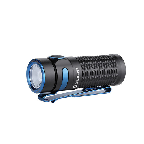 Olight Baton 3 Rechargeable Flashlight - 1200 Lumens, 166 Meter Beam, Black