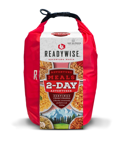 ReadyWise Food ReadyWise 2 Day Adventure Bag - 4 entrees, 2 breakfasts and 2 snacks conveniently packed in a 5 liter dry bag
