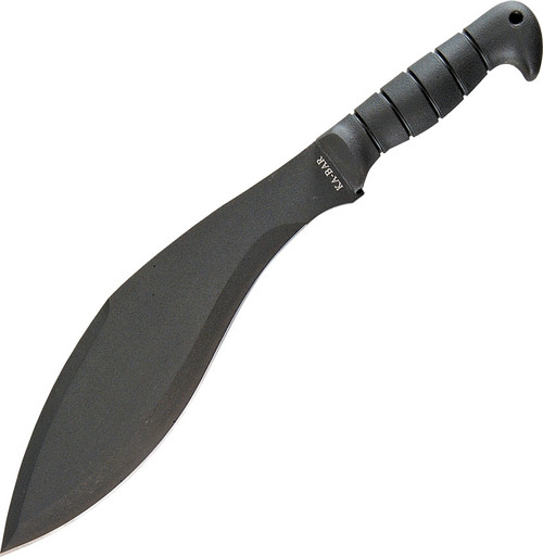 KA-BAR 1249 Kukri Machete - 11.5" 1095 Cro-Van Blade, Kraton G Handle, Leather/Cordura Sheath KA-BAR 1249 Kukri Machete - 11.5" 1095 Cro-Van Blade, Kraton G Handle, Leather/Cordura Sheath