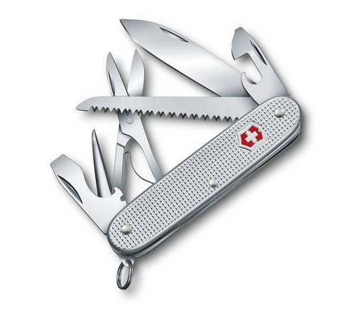 Victorinox Swiss Army Farmer X Multi-Tool - Silver Alox - 10 Total Tools Victorinox Swiss Army Farmer X Multi-Tool - Silver Alox - 10 Total Tools
