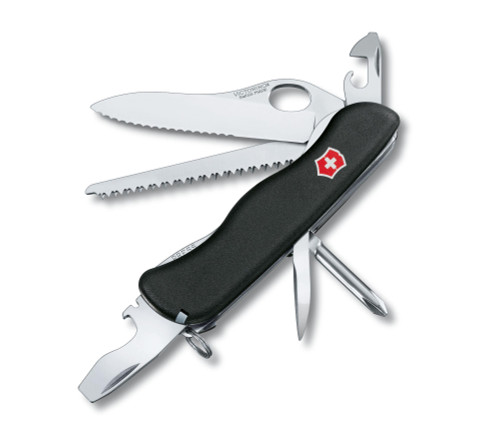 Victorinox Swiss Army Trekker Multi-Tool Knife - Black Edition, 12 Total Tools