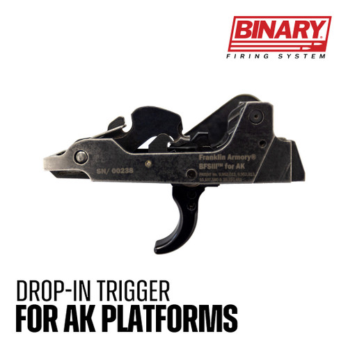 Franklin Armory BFSIII AK-C1 Binary Trigger Curved for AK47 - 03-50000-BLK