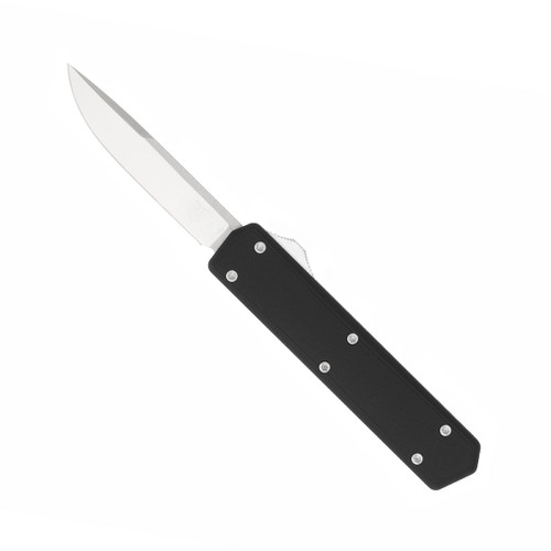 CobraTec Stealth OTF Knife - 2.30" 154CM Blade, Black 6061-T6 Aluminum Handles