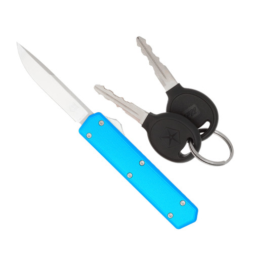 CobraTec Stealth OTF Knife - 2.30" 154CM Blade, Blue 6061-T6 Aluminum Handles CobraTec Stealth OTF Knife - 2.30" 154CM Blade, Blue 6061-T6 Aluminum Handles