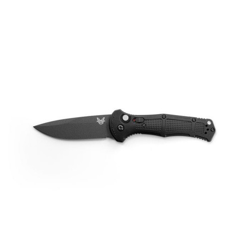 Benchmade 9070BK Claymore AUTO Folding Knife 3.6" CPM-D2 Cobalt Black Plain Blade, Black Grivory Handles Benchmade 9070BK Claymore AUTO Folding Knife 3.6" CPM-D2 Cobalt Black Plain Blade, Black Grivory Handles