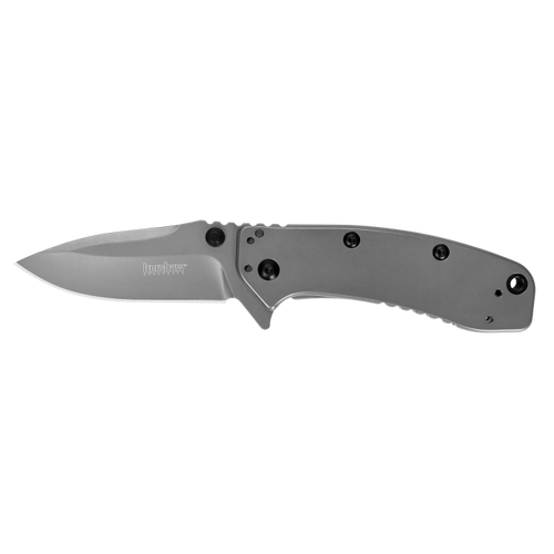 Kershaw 1556Ti Cryo II Assisted Flipper Knife - 3.25" Plain Blade, Rick Hinderer Framelock Design