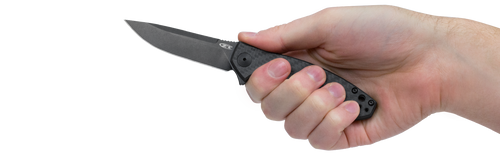 Zero Tolerance 0450CF Dmitry Sinkevich Flipper - 3.25" S35VN Black Blade, Carbon Fiber and Titanium Handles Zero Tolerance 0450CF Dmitry Sinkevich Flipper - 3.25" S35VN Black Blade, Carbon Fiber and Titanium Handles