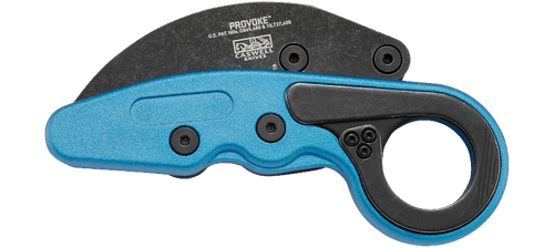 CRKT 4041G Provoke Blue Metallic Folding Karambit - 2.47" 1.4116 Black Stonewashed Plain Blade, Blue Grivory Handles CRKT 4041G Provoke Blue Metallic Folding Karambit - 2.47" 1.4116 Black Stonewashed Plain Blade, Blue Grivory Handles