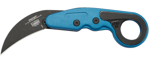 CRKT 4041G Provoke Blue Metallic Folding Karambit - 2.47" 1.4116 Black Stonewashed Plain Blade, Blue Grivory Handles CRKT 4041G Provoke Blue Metallic Folding Karambit - 2.47" 1.4116 Black Stonewashed Plain Blade, Blue Grivory Handles