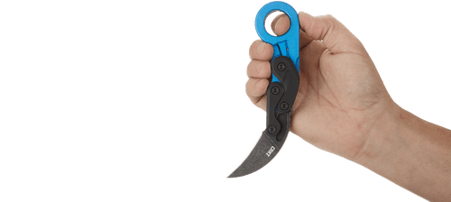 CRKT 4041G Provoke Blue Metallic Folding Karambit - 2.47" 1.4116 Black Stonewashed Plain Blade, Blue Grivory Handles CRKT 4041G Provoke Blue Metallic Folding Karambit - 2.47" 1.4116 Black Stonewashed Plain Blade, Blue Grivory Handles