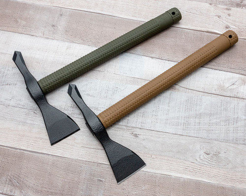 American Tomahawk Company Model 1 OD Green Tomahawk - 14.125" Overall, Black Head, Dupont Supertough OD Green Nylon Handle, Kydex Sheath with MOC Straps American Tomahawk Company Model 1 OD Green Tomahawk - 14.125" Overall, Black Head, Dupont Supertough OD Green Nylon Handle, Kydex Sheath with MOC Straps
