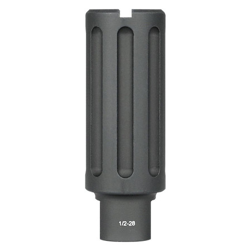 Midwest Industries MI-Blast Can 1/2-28 Thread (5.56 Caliber/9mm) - 1/2X28 TPI, Overall Length 3.375", Includes Crush Washer, Black Anodized 6061 Aluminum Midwest Industries MI-Blast Can 1/2-28 Thread (5.56 Caliber/9mm) - 1/2X28 TPI, Overall Length 3.375", Includes Crush Washer, Black Anodized 6061 Aluminum